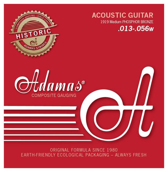 Adamas 1919 Phosphor Bronze Acoustic Guitar Strings 13-56